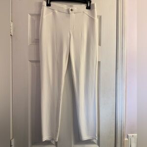 HUE White Slim Fit Pants Leggings Size M